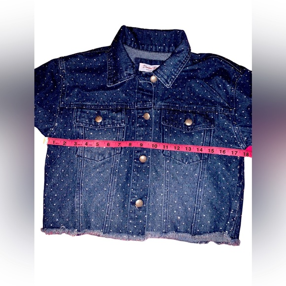 Rhinestone Covered Sparkle Denim CROP Jacket**GLAM - Picture 10 of 10